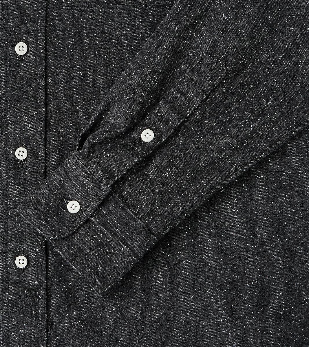 Japanese Silk Slub Denim - Charcoal