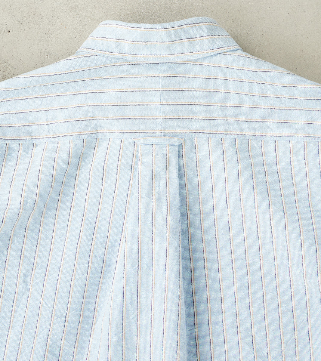 Japanese Amekaji Stripe Oxford - Blue