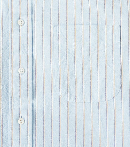 Japanese Amekaji Stripe Oxford - Blue