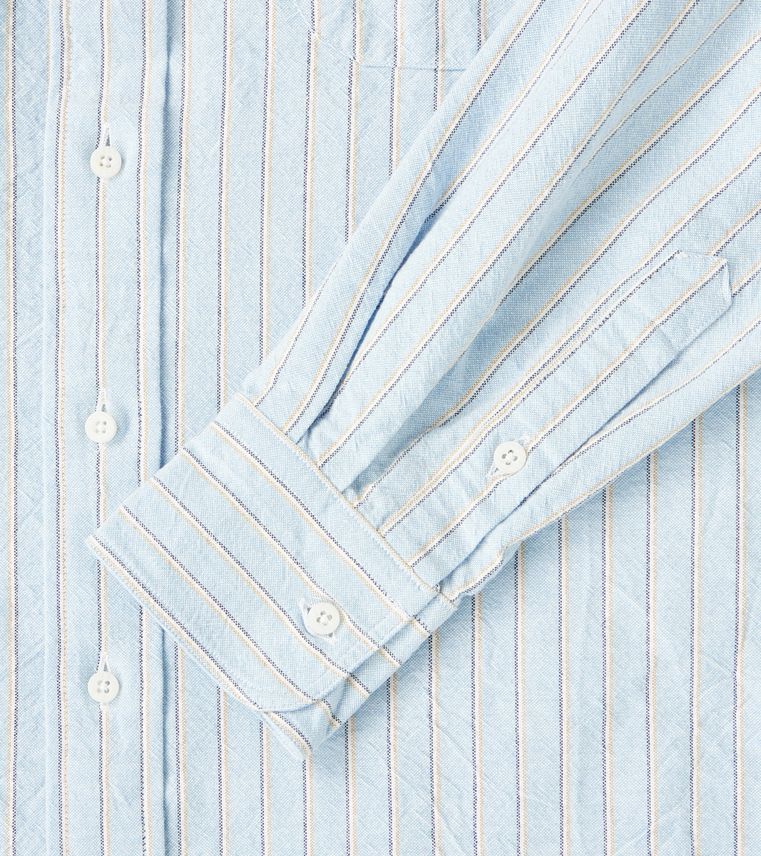 Japanese Amekaji Stripe Oxford - Blue