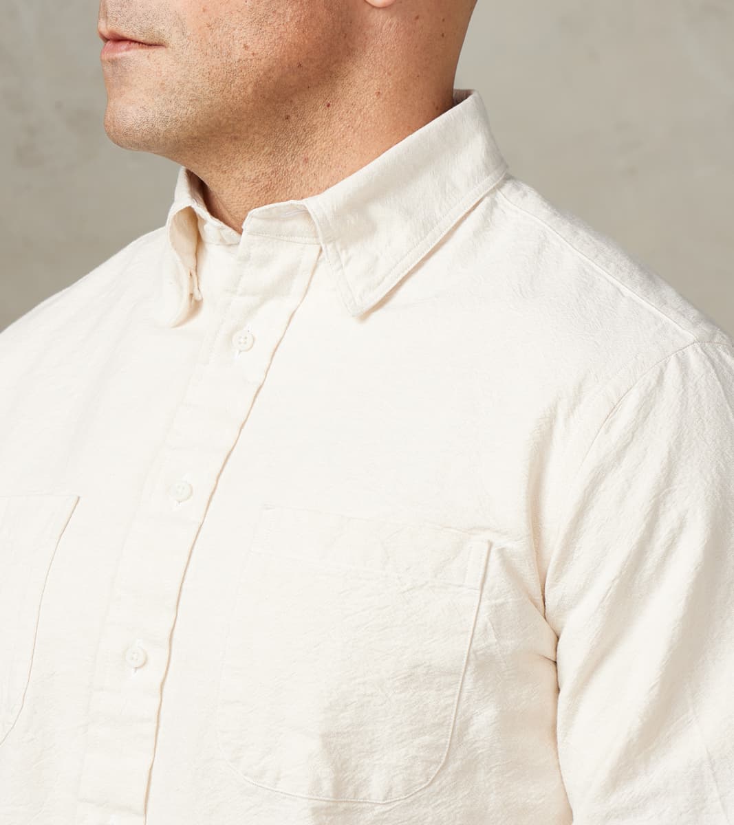Japanese Amekaji Oxford Camper - Chalk