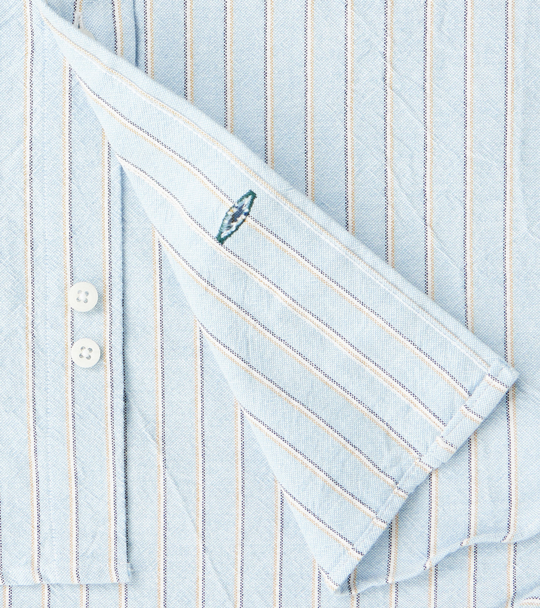 Japanese Amekaji Stripe Oxford - Blue
