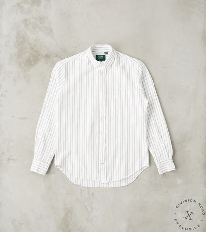Gitman Vintage x Division Road Japanese Amekaji Stripe Oxford - White