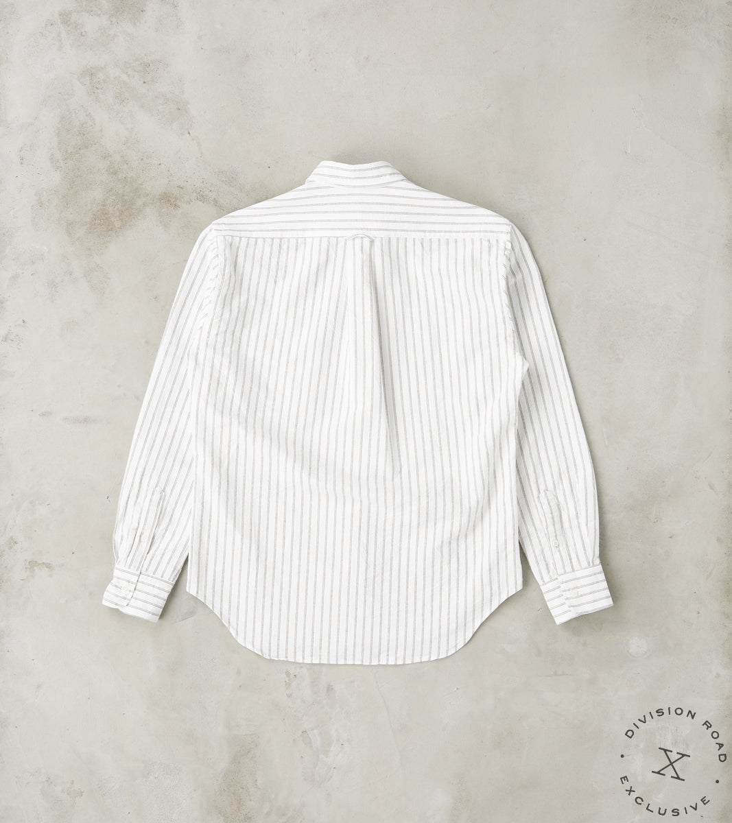 Gitman Vintage x DR Japanese Amekaji Stripe Oxford - White