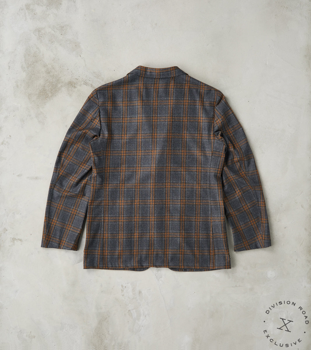 Simple Jacket- Marling & Evans® British Plaid Wool Flannel - Charcoal & Chestnut