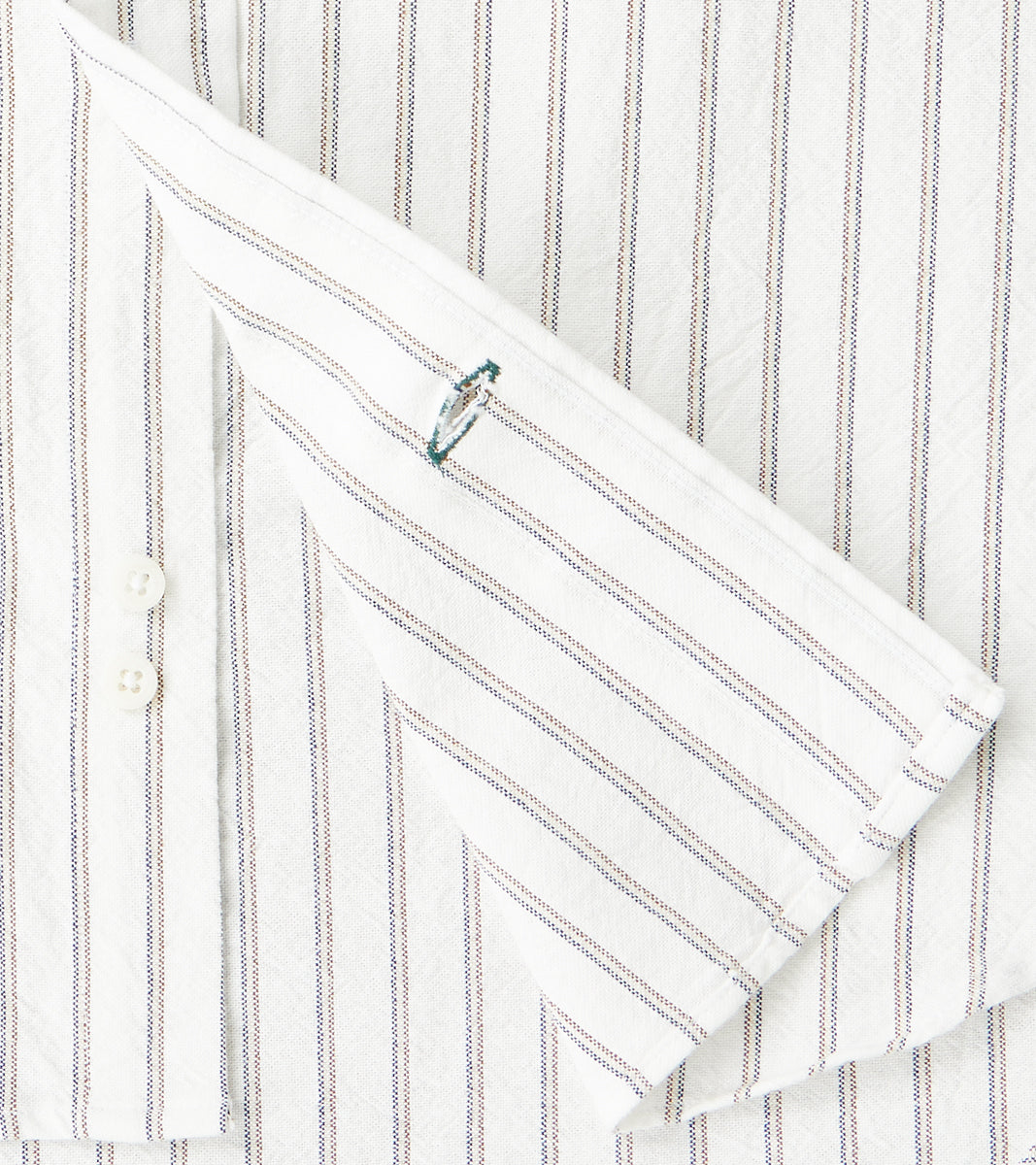 Japanese Amekaji Stripe Oxford - White