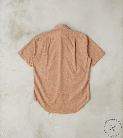 Japanese Cotton/Linen Slub Chambray Camper - Brown