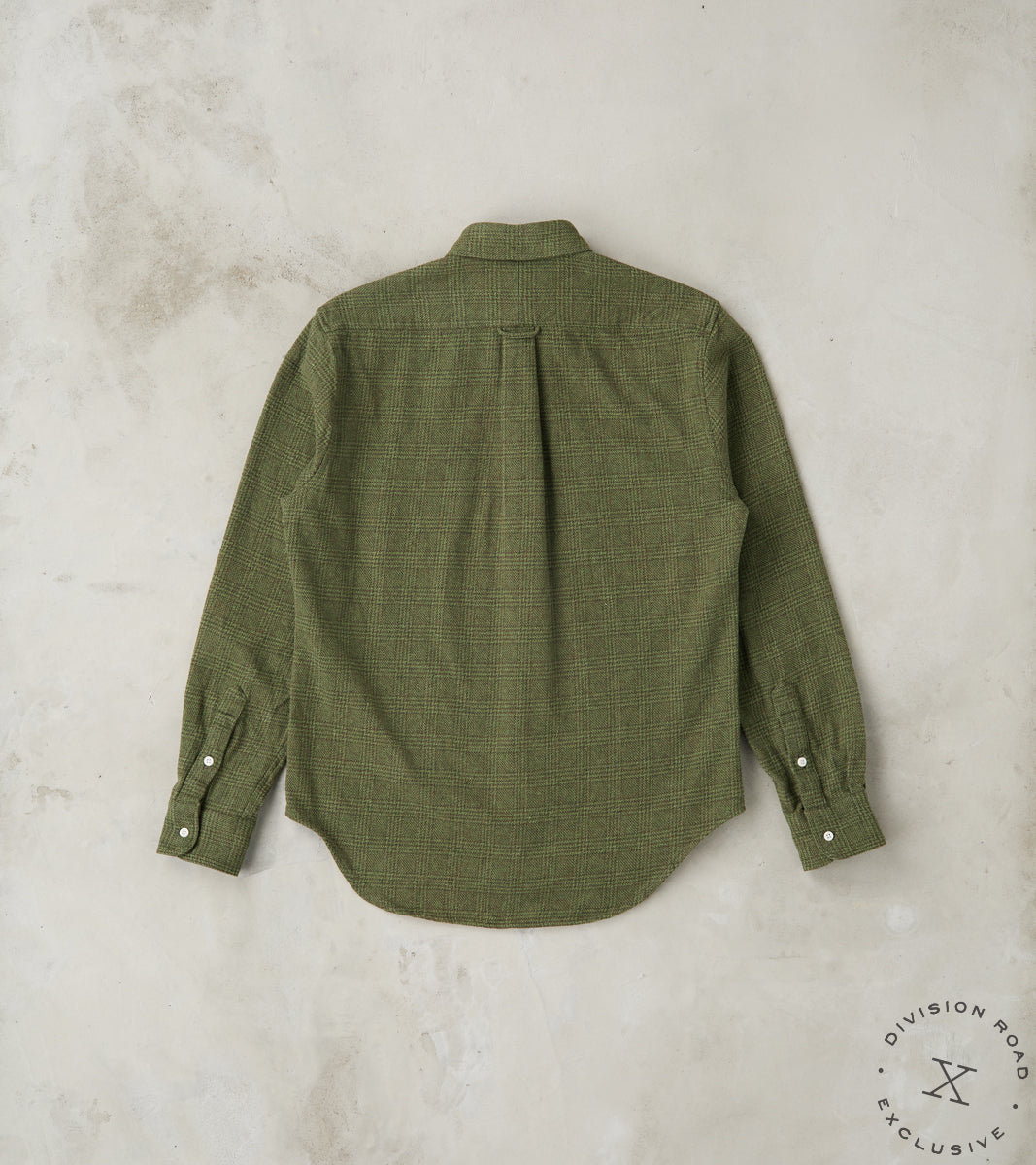 Japanese Glen Plaid Cotton Tweed - Olive & Cedar