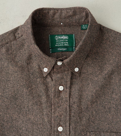 Japanese Cotton/Linen Slub Chambray - Espresso