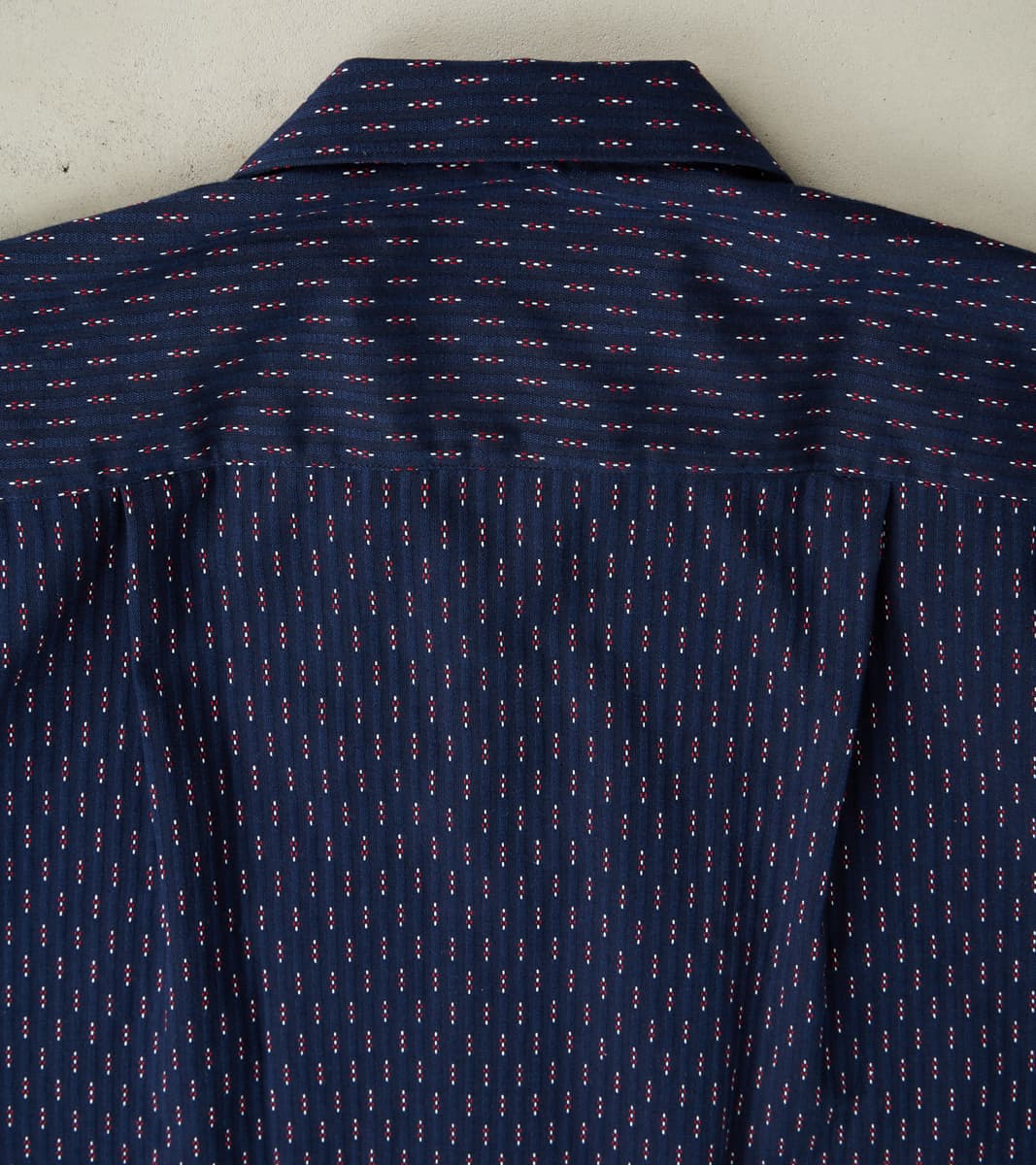 Japanese Deadstock Dobby Jacquard Camp - Navy