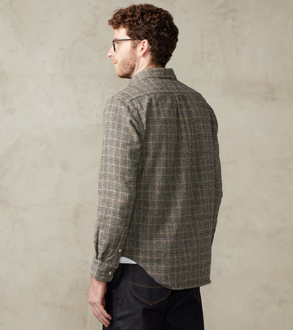 Japanese Glen Plaid Cotton Tweed - Salt & Pepper