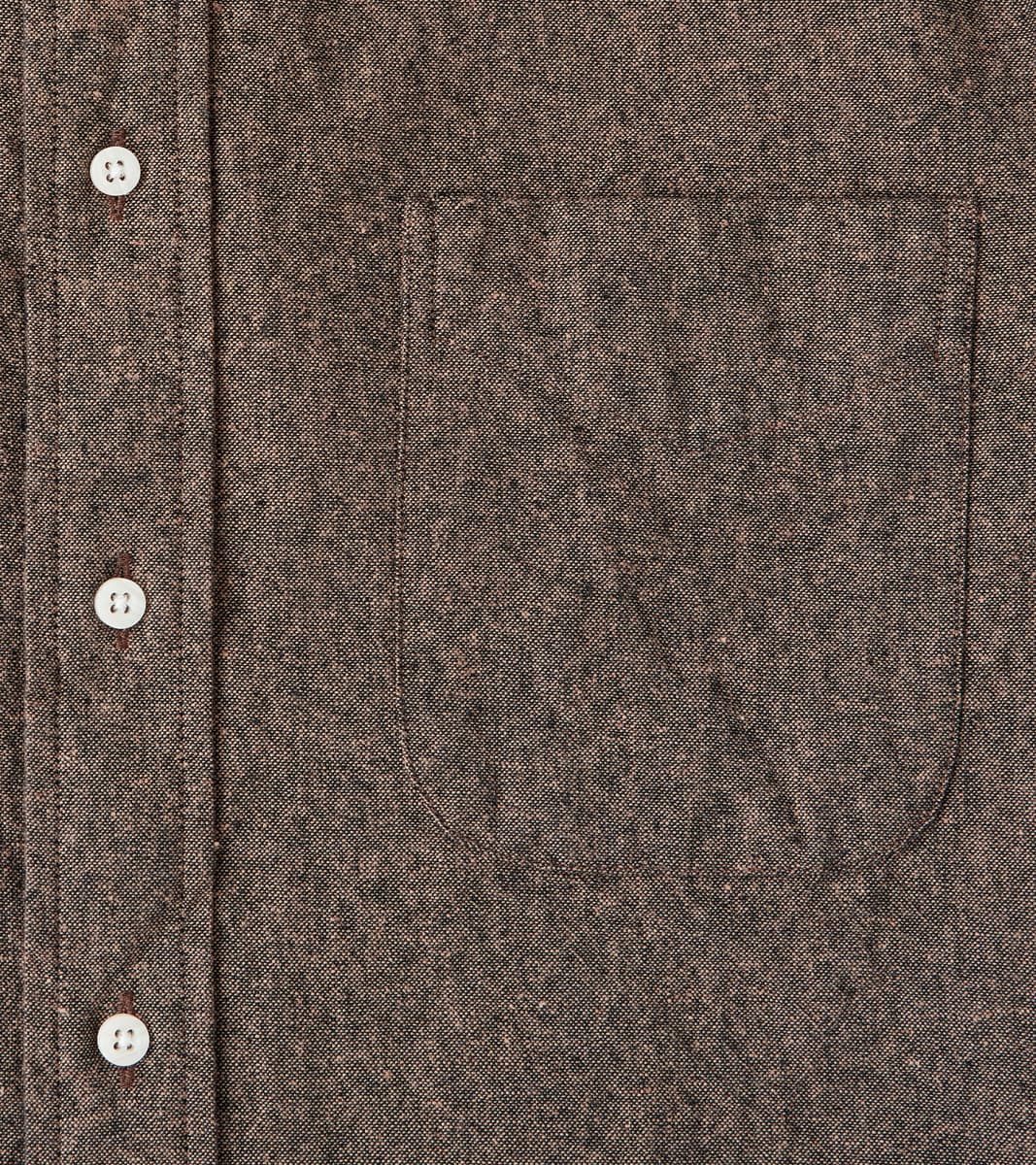 Japanese Cotton/Linen Slub Chambray - Espresso