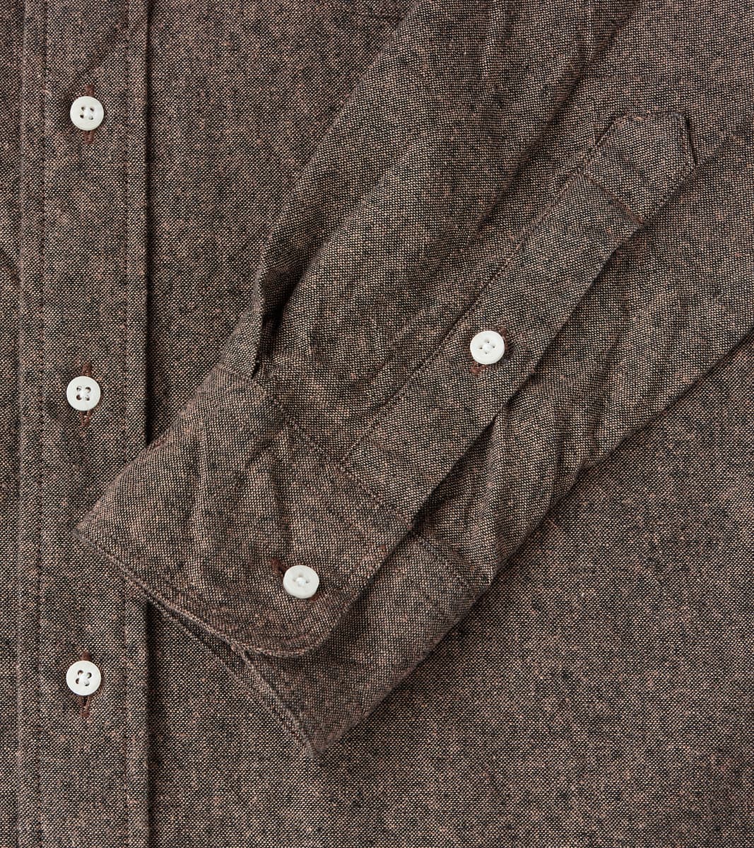 Japanese Cotton/Linen Slub Chambray - Espresso