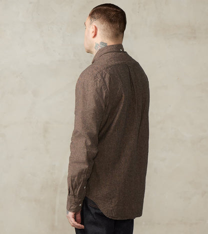 Japanese Cotton/Linen Slub Chambray - Espresso