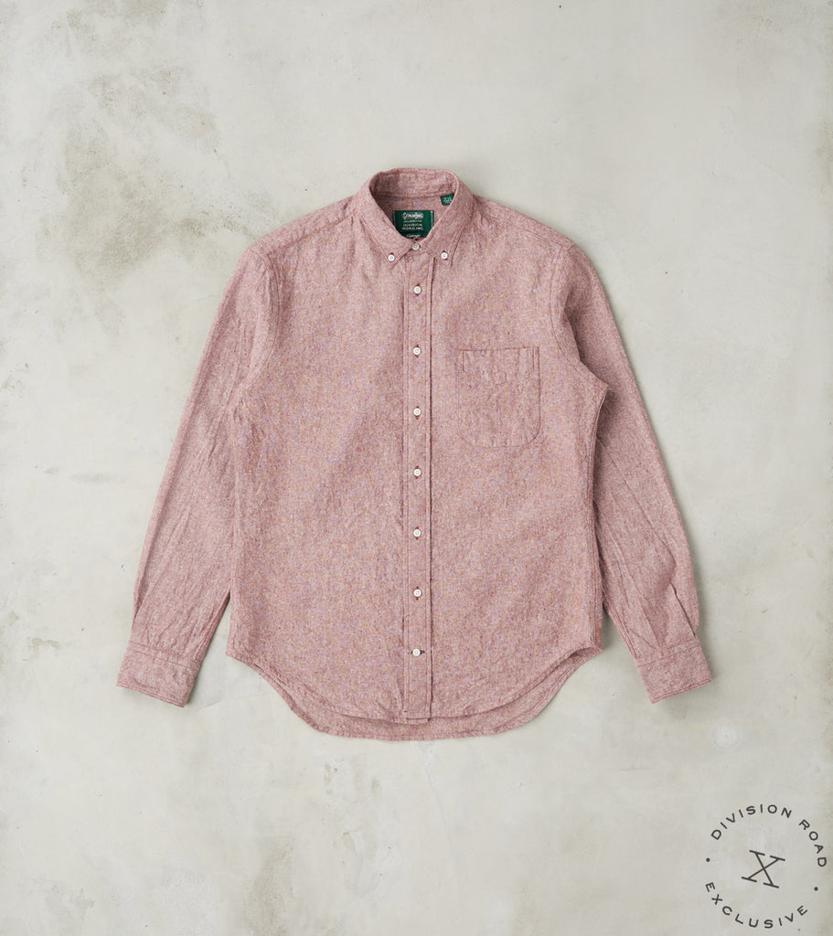 Japanese Cotton/Linen Slub Chambray - Rust