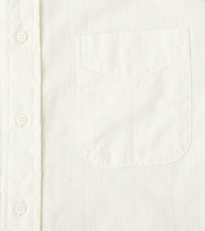 Japanese Cotton/Linen Dobby Stripe - Cream