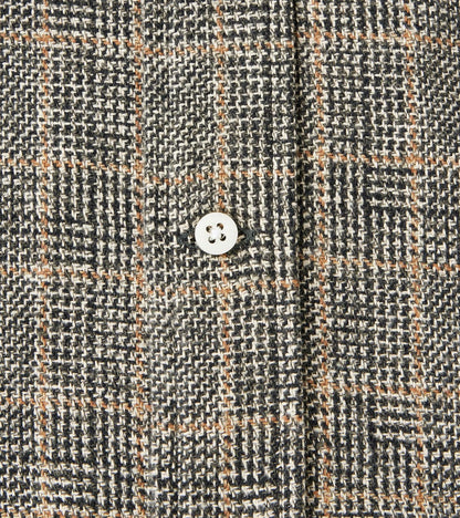 Japanese Glen Plaid Cotton Tweed - Salt & Pepper