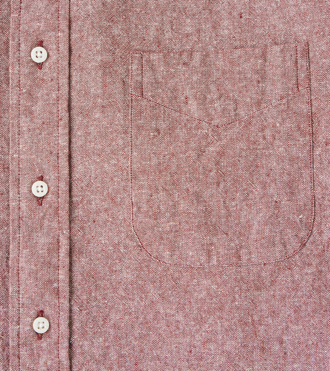 Japanese Cotton/Linen Slub Chambray - Rust