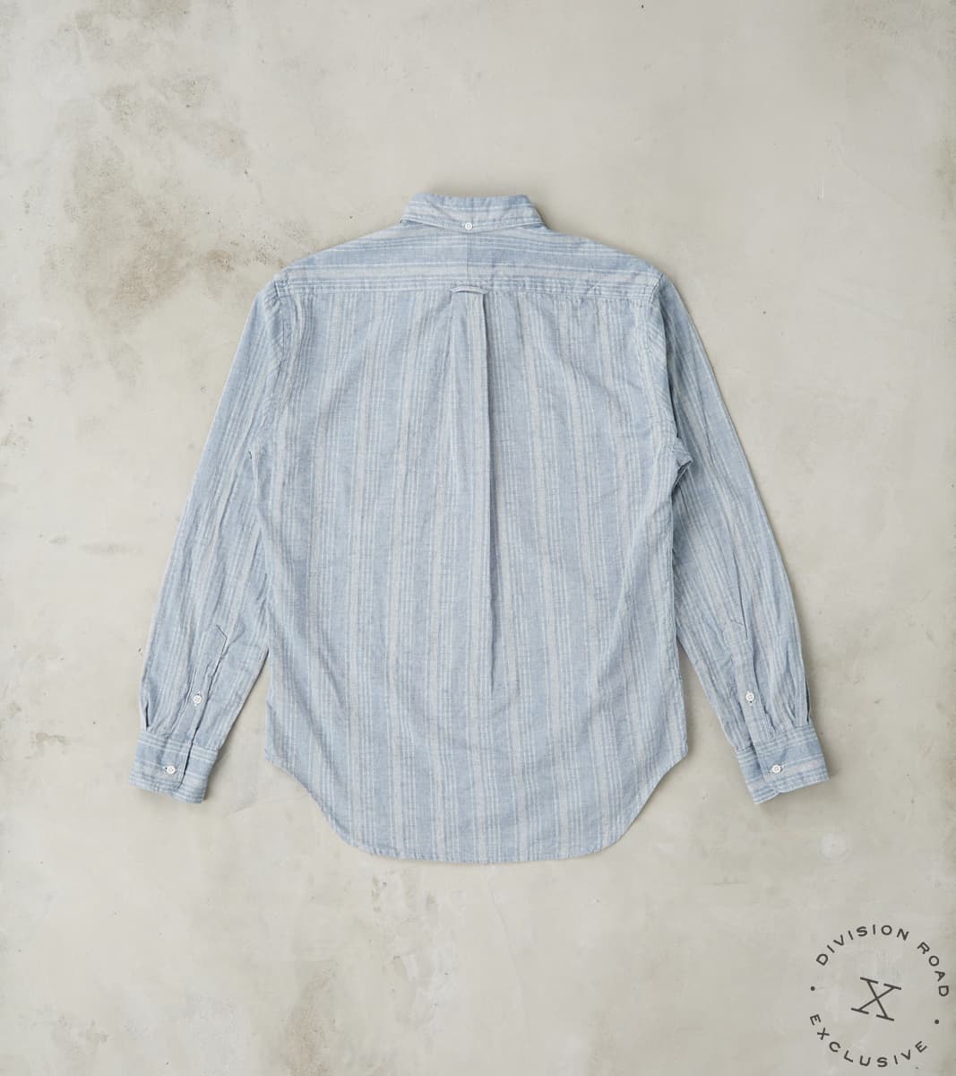 Japanese Cotton/Linen Dobby Stripe - Blue