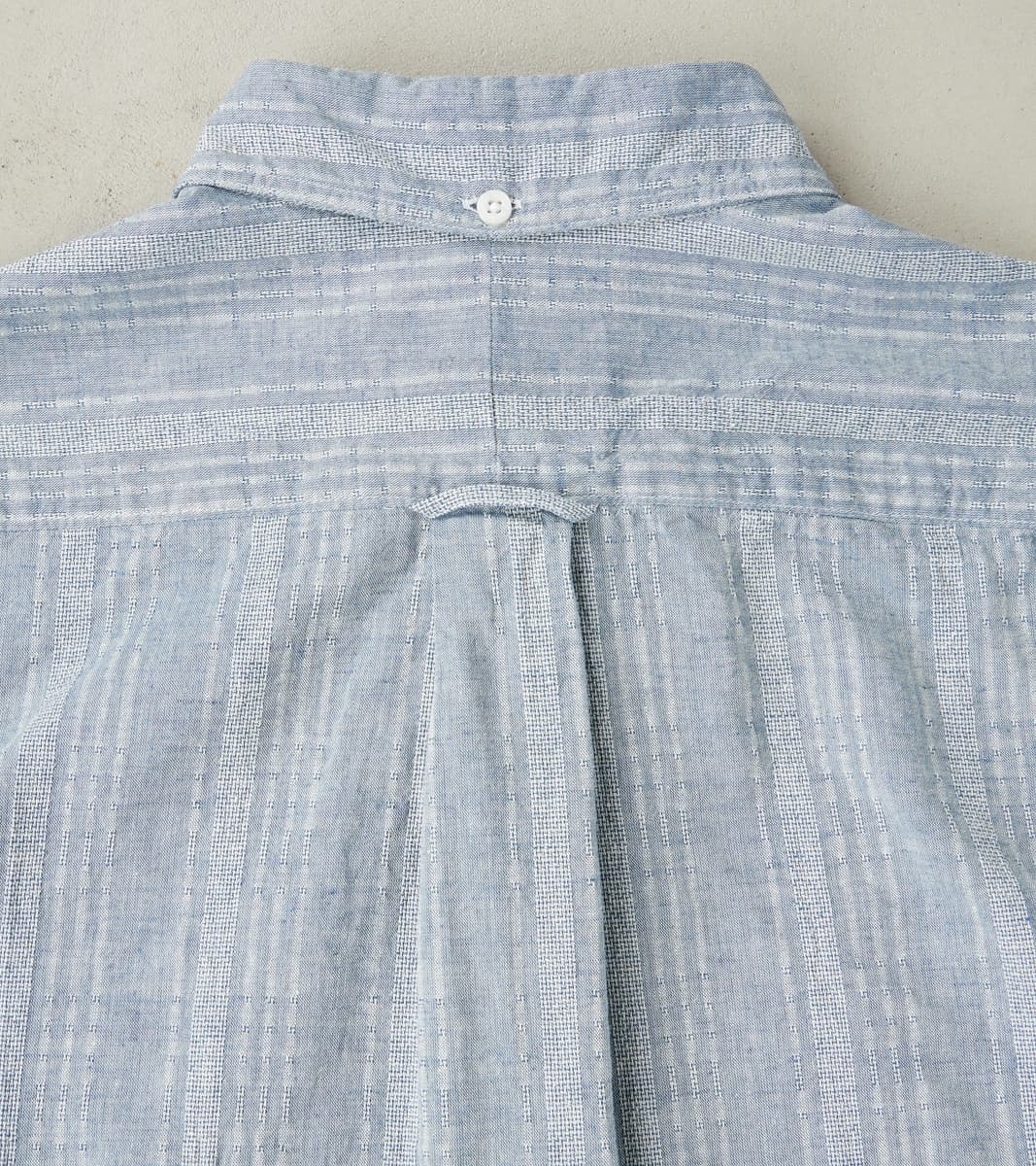 Japanese Cotton/Linen Dobby Stripe - Blue