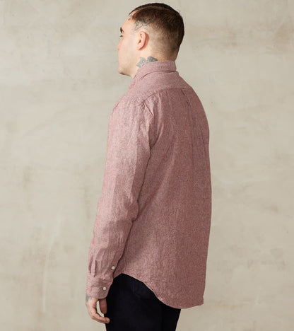 Japanese Cotton/Linen Slub Chambray - Rust