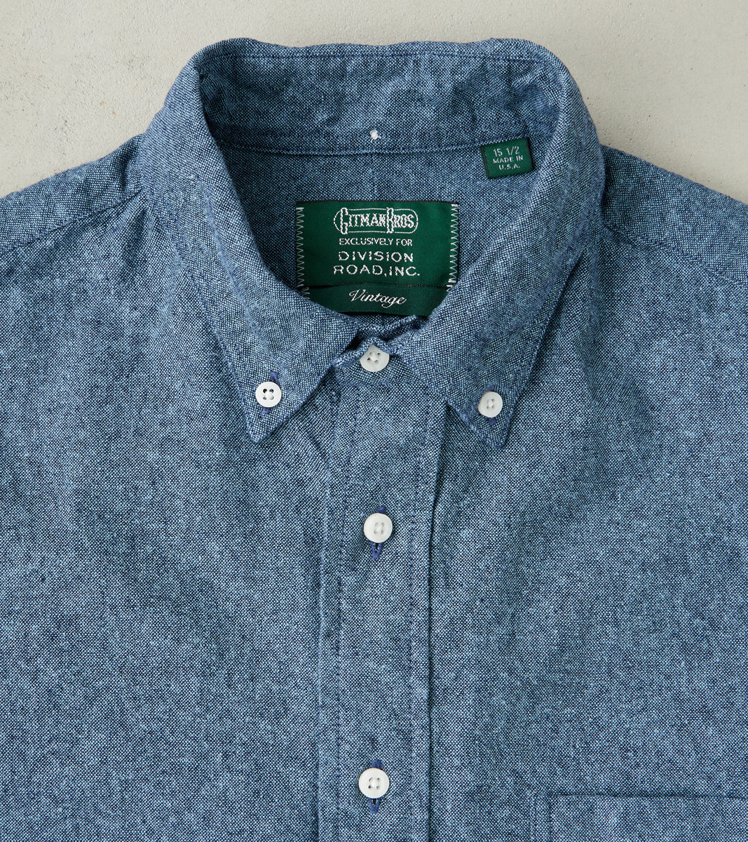 Japanese Cotton/Linen Slub Chambray - Nautical