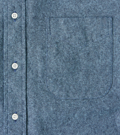 Japanese Cotton/Linen Slub Chambray - Nautical