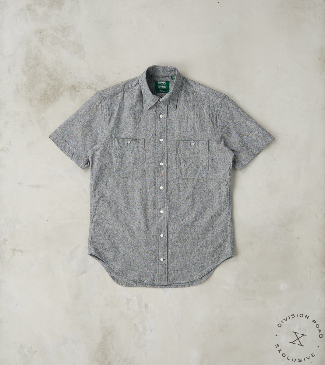 Japanese Cotton/Linen Slub Chambray Camper - Charcoal