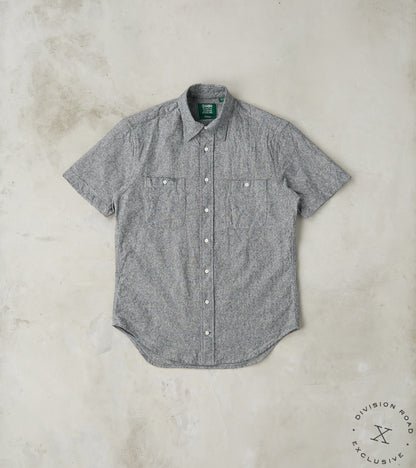 Japanese Cotton/Linen Slub Chambray Camper - Charcoal