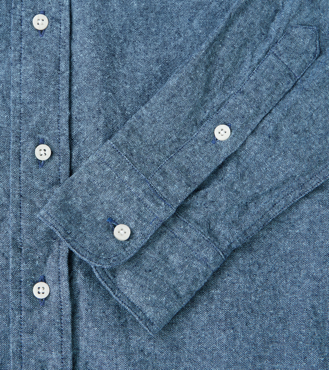 Japanese Cotton/Linen Slub Chambray - Nautical