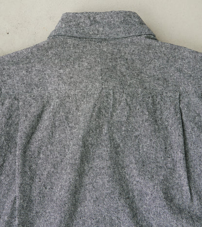 Japanese Cotton/Linen Slub Chambray Camper - Charcoal