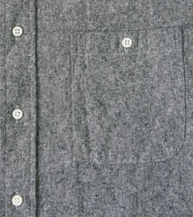 Japanese Cotton/Linen Slub Chambray Camper - Charcoal
