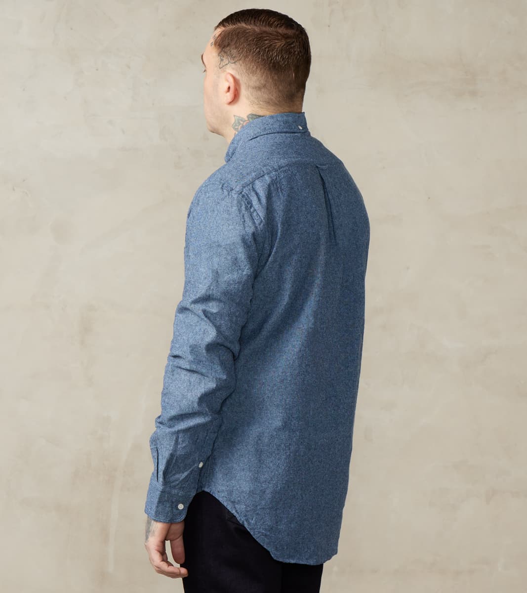 Japanese Cotton/Linen Slub Chambray - Nautical