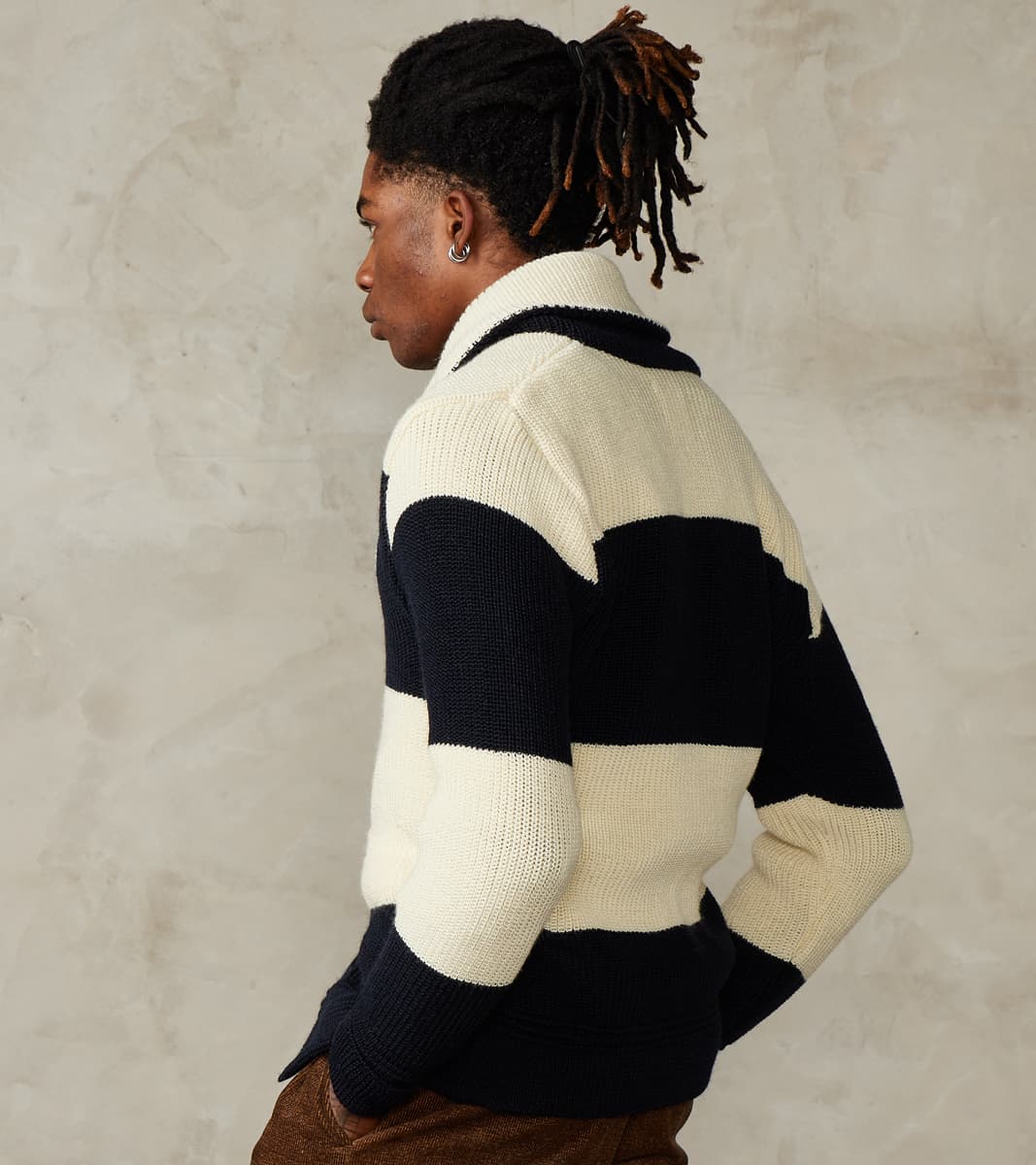 Signals Eiger Cardigan - Ink & Seashell