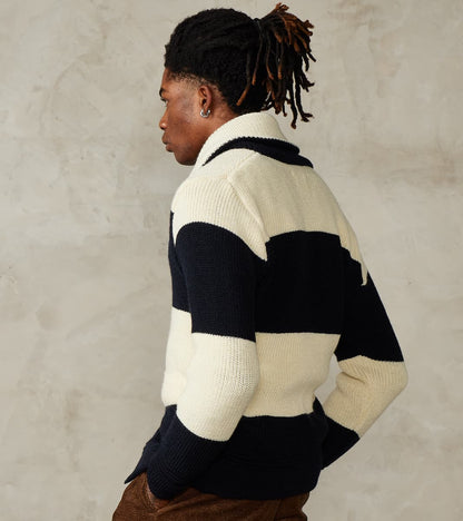 Signals Eiger Cardigan - Ink & Seashell