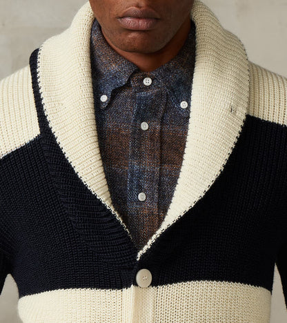 Signals Eiger Cardigan - Ink & Seashell