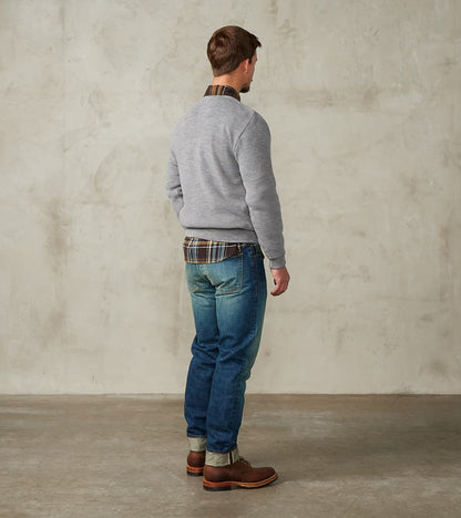 Rundhals Merino Crewneck Sweater - Battleship Grey