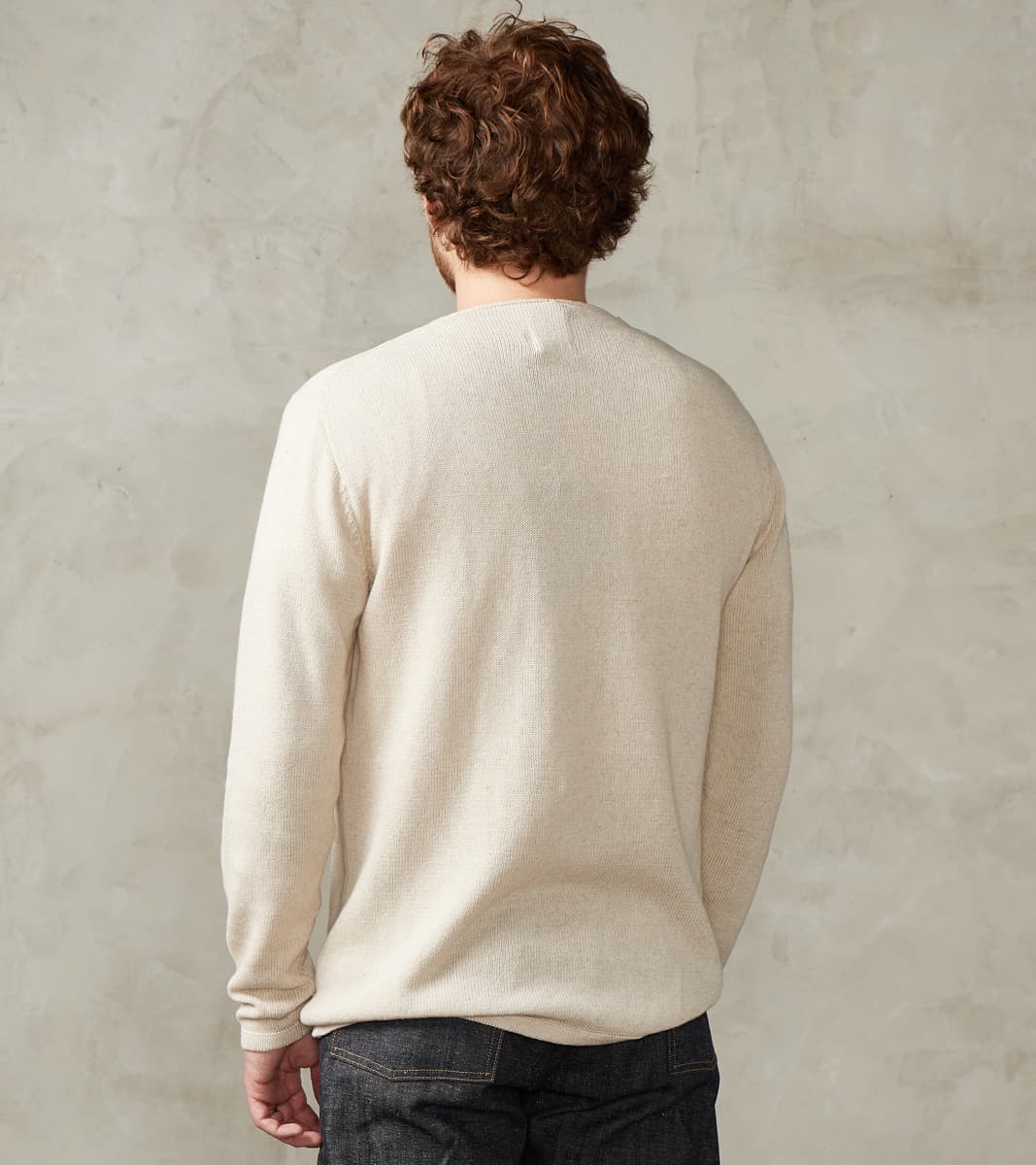 Harbour Cotton Linen Sweater - Seashell