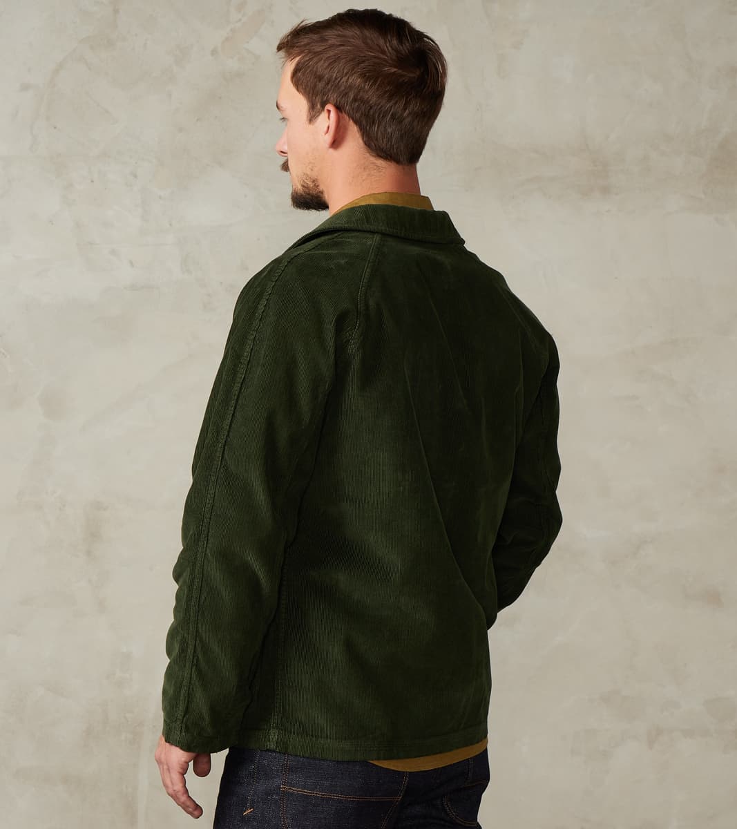 Journey Coat - Military Green Corduroy