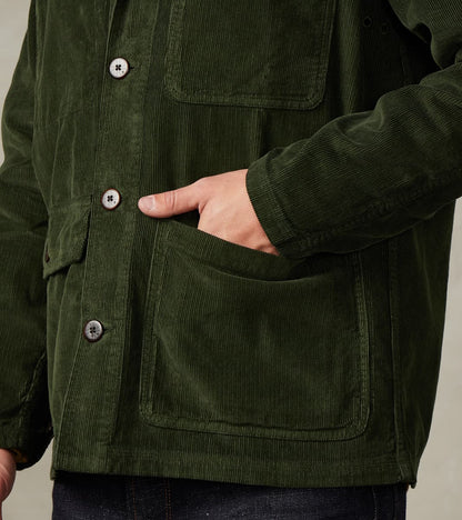Journey Coat - Military Green Corduroy