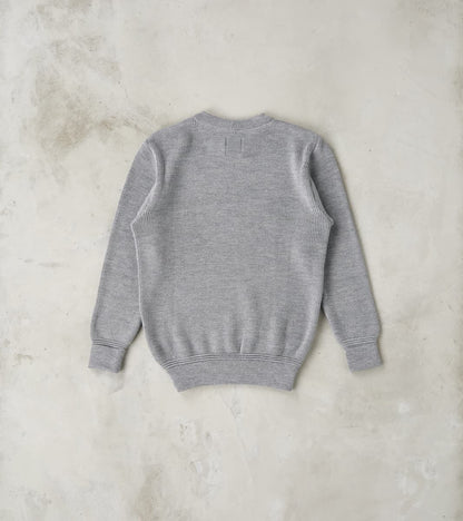 Rundhals Merino Crewneck Sweater - Battleship Grey