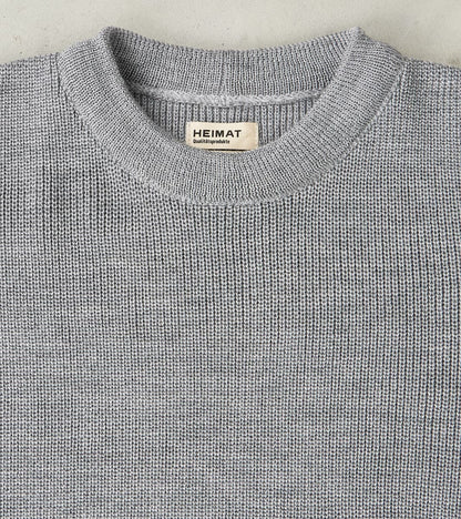 Rundhals Merino Crewneck Sweater - Battleship Grey