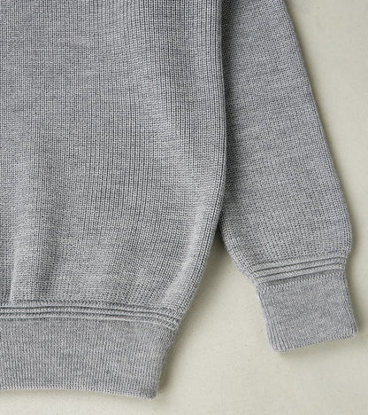 Rundhals Merino Crewneck Sweater - Battleship Grey