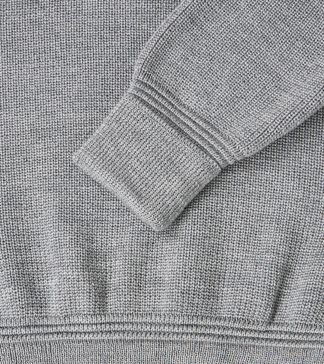 Rundhals Merino Crewneck Sweater - Battleship Grey