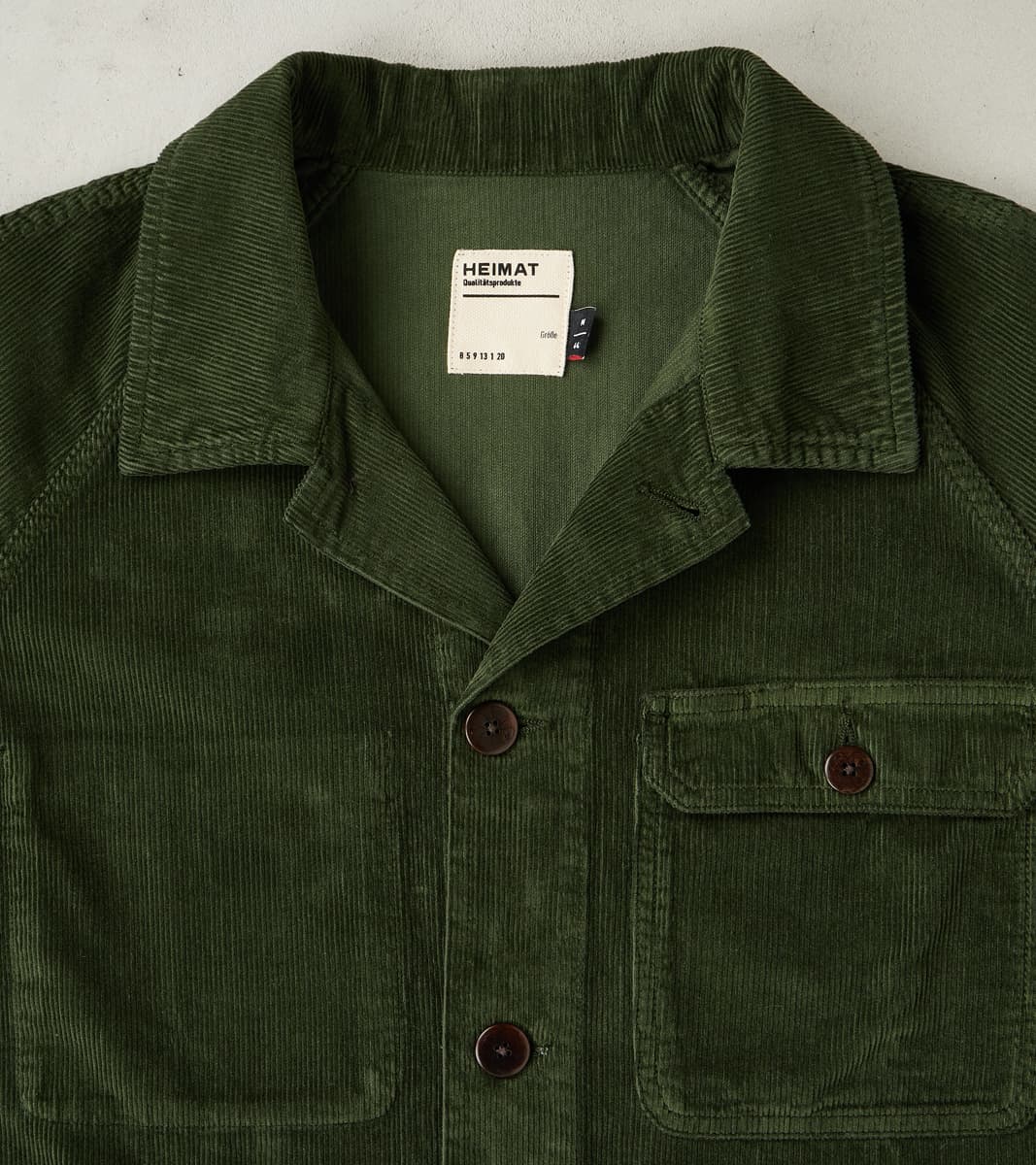 Journey Coat - Military Green Corduroy