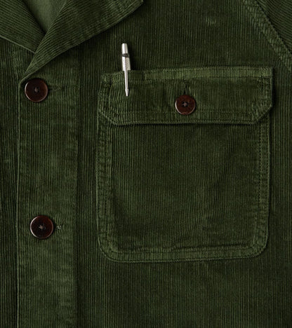 Journey Coat - Military Green Corduroy