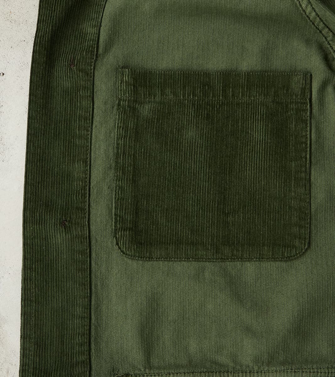 Journey Coat - Military Green Corduroy