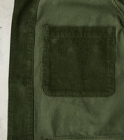 Journey Coat - Military Green Corduroy