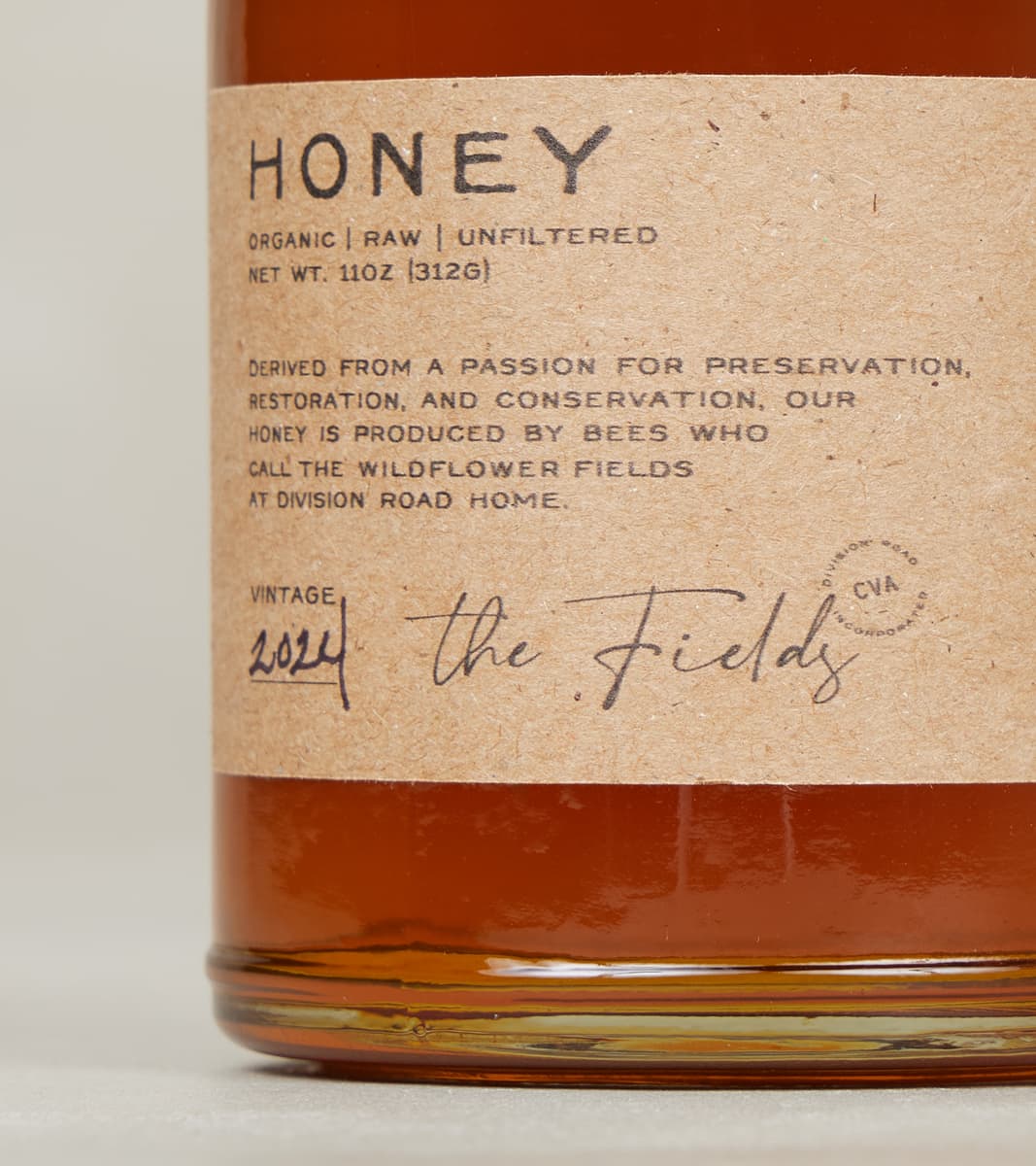 The Fields Honey - 11oz Organic Raw Unfiltered - 2024