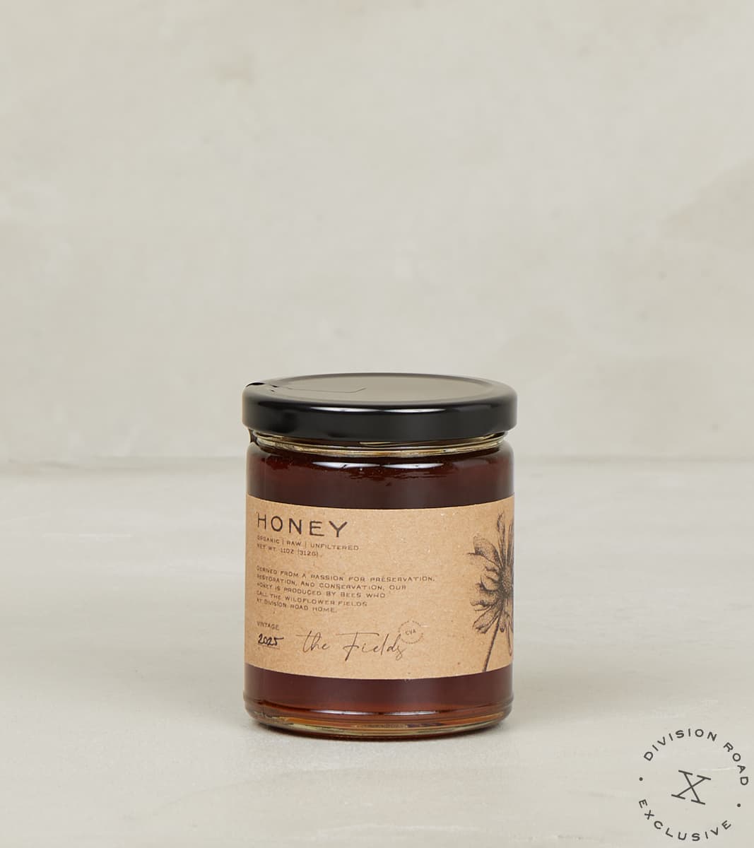 The Fields Honey - 11oz Organic Raw Unfiltered - 2025